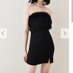 NWT Tassle And Ponte Off The Shoulder Mini Dress​​​​